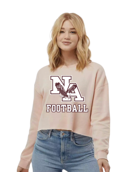 Women's Classic Logo Football Lightweight Cropped Fleece Sweatshirt