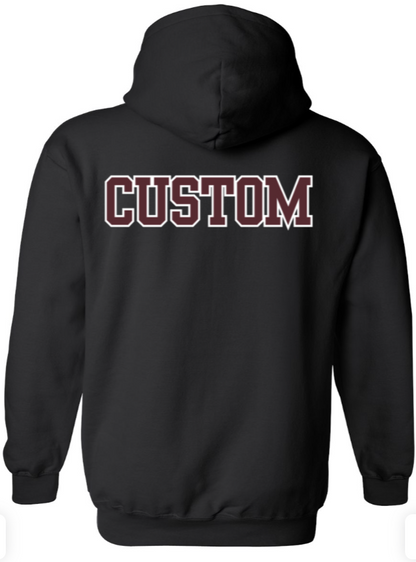 Adult Unisex Choose your Football Graphic Hoodie with Customized Back