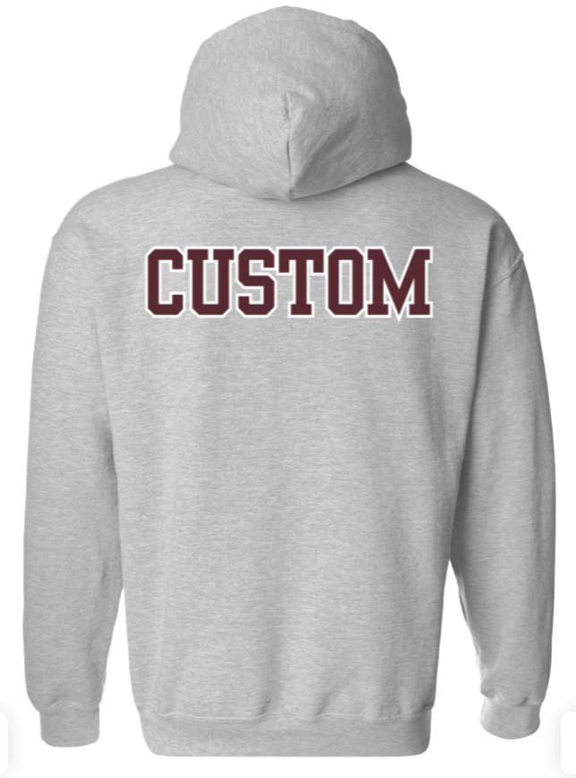 Adult Unisex Choose your Football Graphic Hoodie with Customized Back