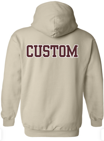 Adult Unisex Choose your Football Graphic Hoodie with Customized Back