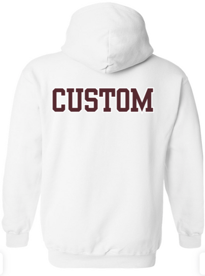 Adult Unisex Choose your Football Graphic Hoodie with Customized Back