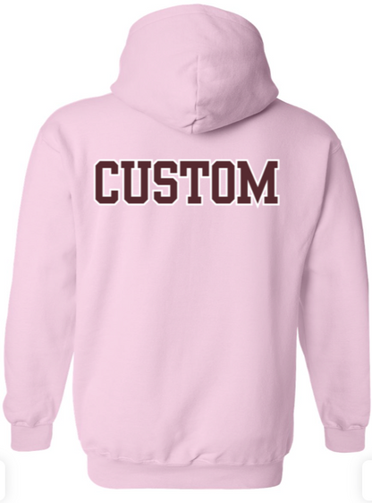 Adult Unisex Choose your Football Graphic Hoodie with Customized Back