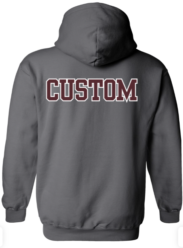 Adult Unisex Choose your Football Graphic Hoodie with Customized Back