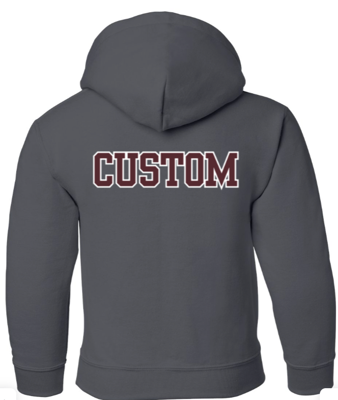 Youth Choose your Football Graphic Hoodie with Customized Back