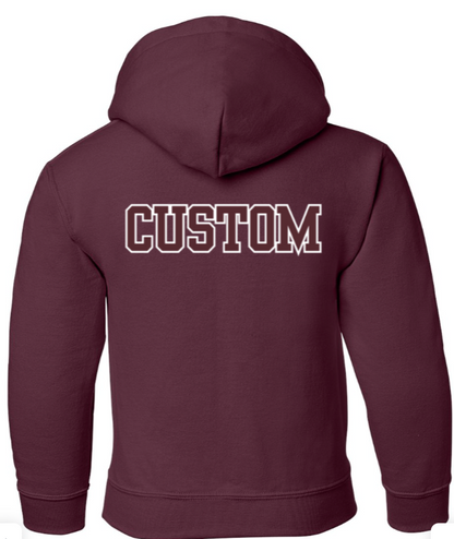 Youth Choose your Football Graphic Hoodie with Customized Back