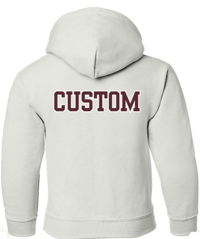 Youth Choose your Football Graphic Hoodie with Customized Back