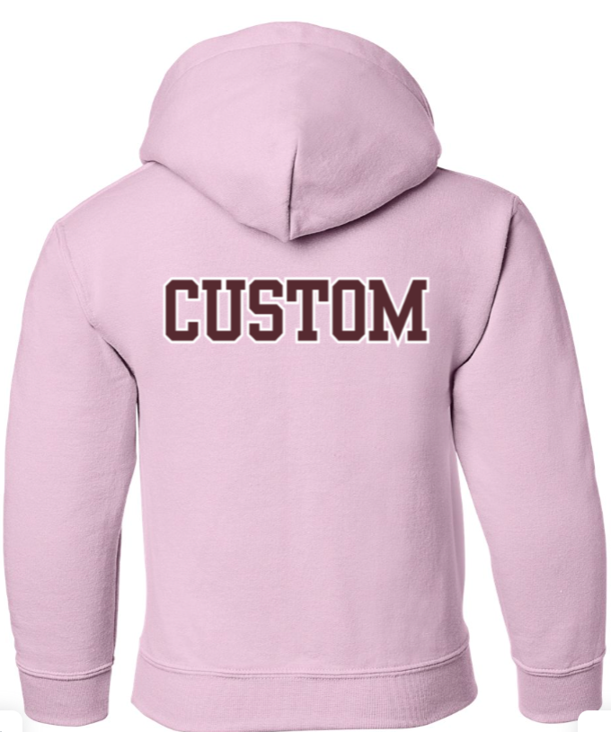 Youth Choose your Football Graphic Hoodie with Customized Back