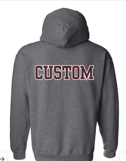 Youth Choose your Graphic Hoodie with Customized Back