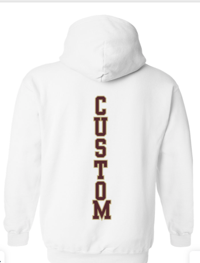 Adult Unisex Choose your Graphic Hoodie with Customized Back