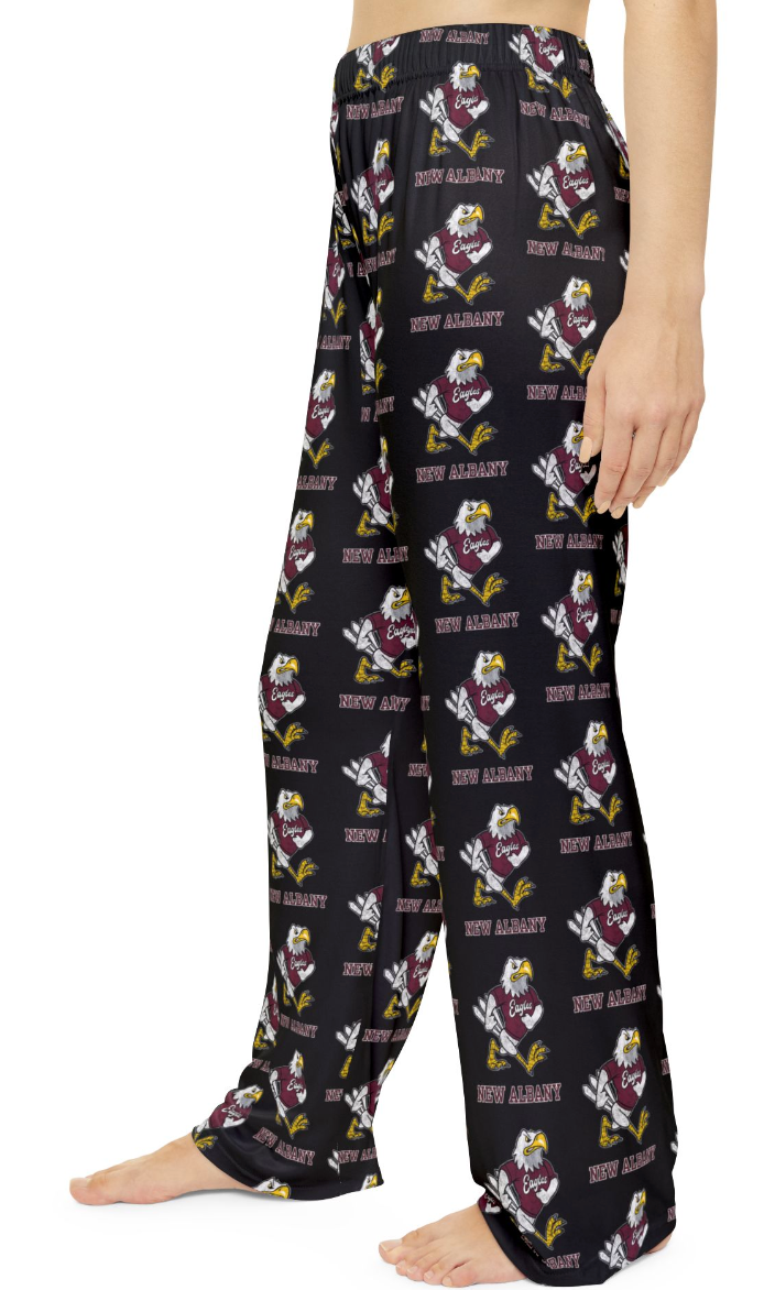 Women's Pajama Pant with Allover Vintage Fighting Eagle Print