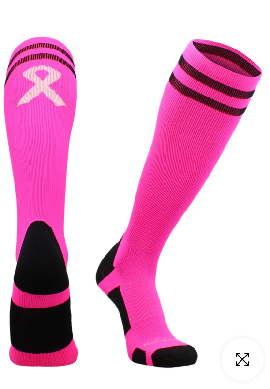 Youth & Men's Knee-High Elite Sport Socks - Breast Cancer Awareness