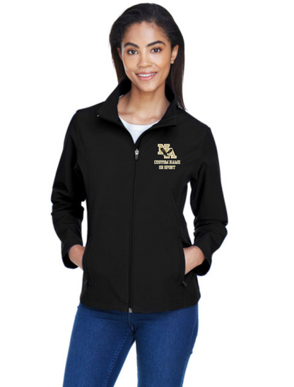 Women's Waterproof & Windproof Soft Shell Jacket with classic logo - CUSTOMIZED NAME OR SPORT