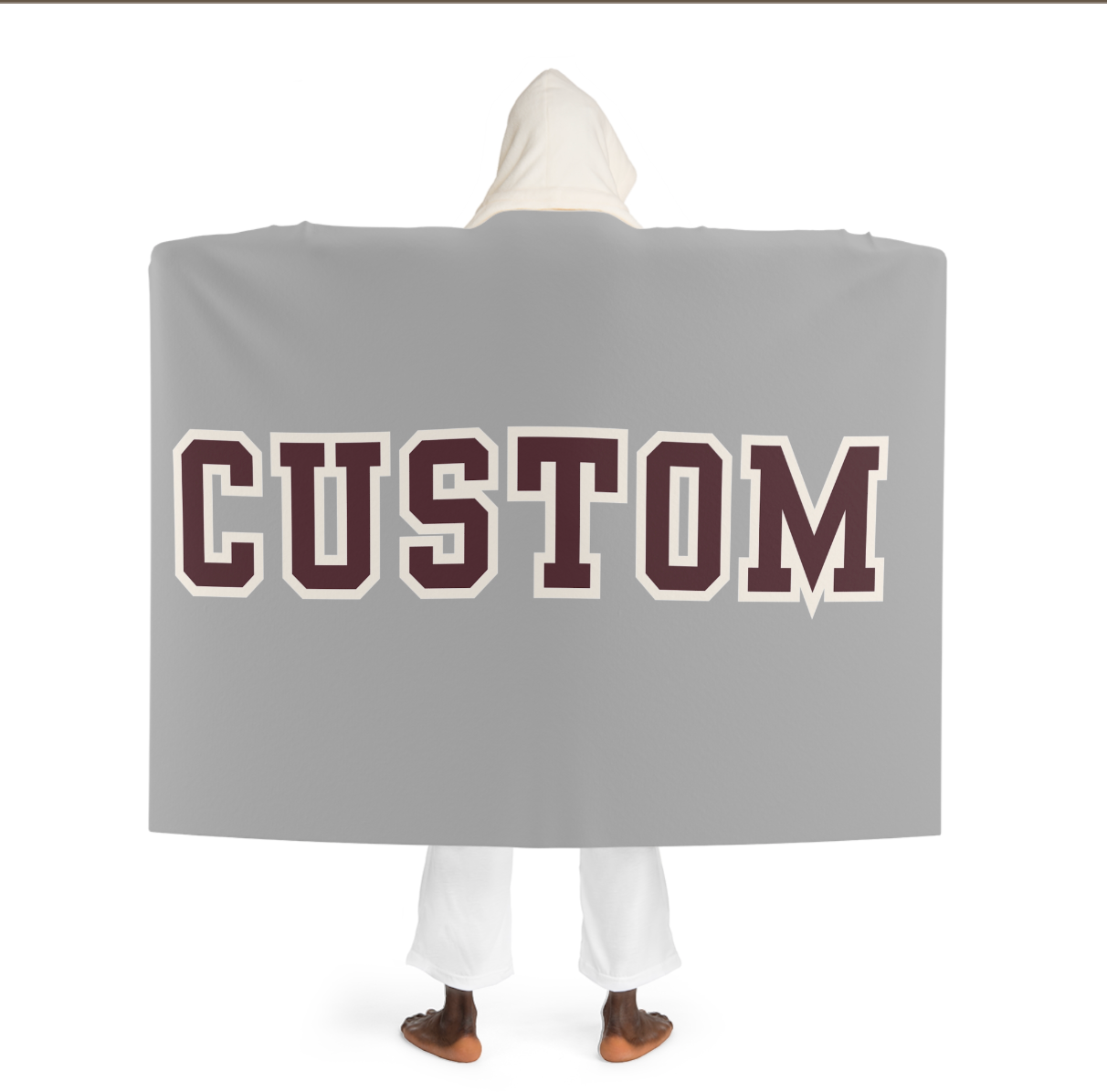 Hooded Sherpa Fleece Blanket - CUSTOMIZED