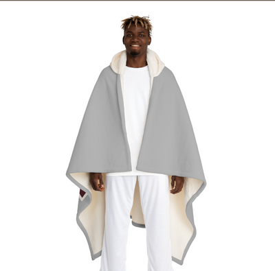 Columbus Academy Hooded Sherpa Fleece Blanket - CUSTOMIZED