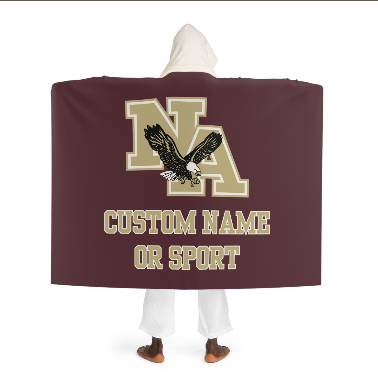 Hooded Sherpa Fleece Blanket - CUSTOMIZED