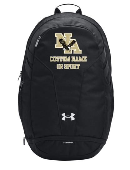 Classic Logo Under Armour Hustle 5.0 TEAM Backpack - CUSTOMIZED NAME OR SPORT