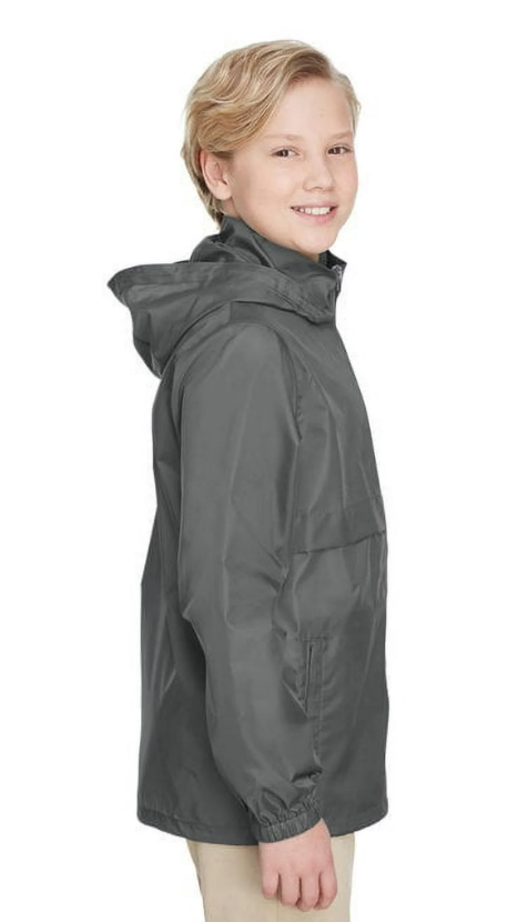 Youth Zone Protect Lightweight Jacket with Classic Maroon Logo