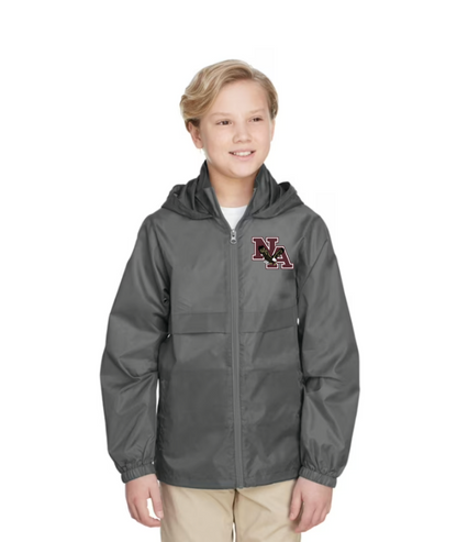 Youth Zone Protect Lightweight Jacket with Classic Maroon Logo