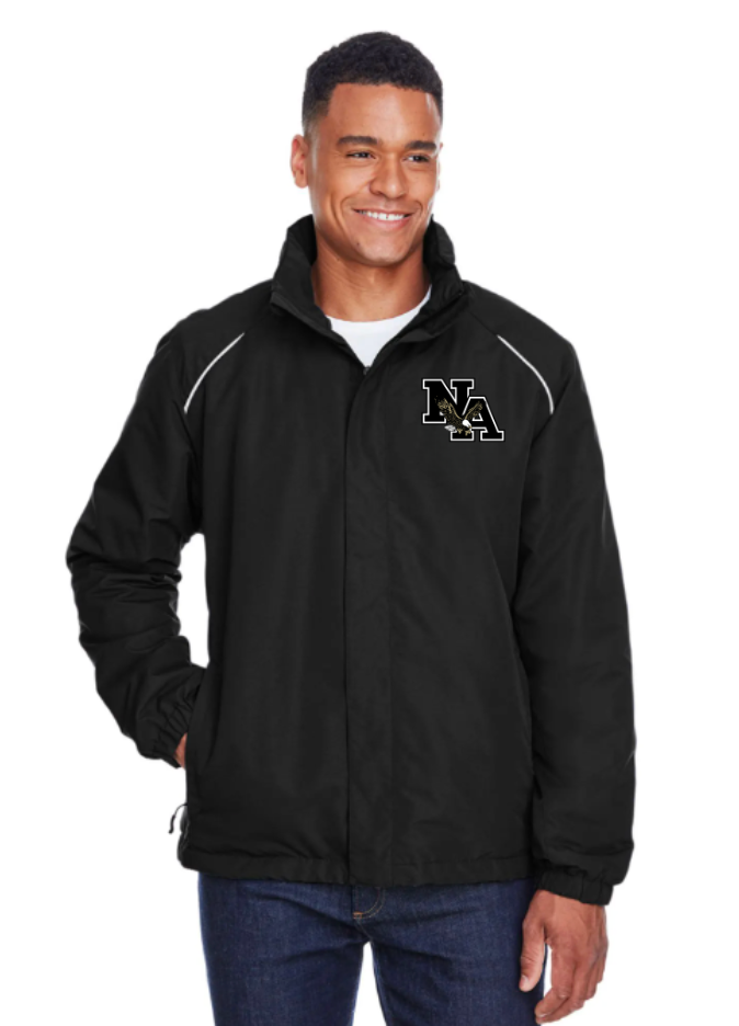 Mens Profile Fleece Lined Jacket with Classic Black Logo