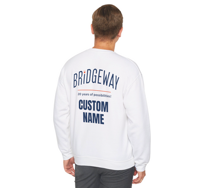 Adult Unisex Choose your Graphic Sweatshirt with Customized Back - Bridgeway