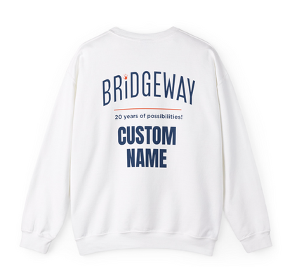 Adult Unisex Choose your Graphic Sweatshirt with Customized Back - Bridgeway