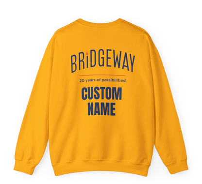 Adult Unisex Choose your Graphic Sweatshirt with Customized Back - Bridgeway