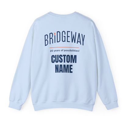 Adult Unisex Choose your Graphic Sweatshirt with Customized Back - Bridgeway