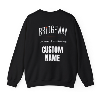 Adult Unisex Choose your Graphic Sweatshirt with Customized Back - Bridgeway