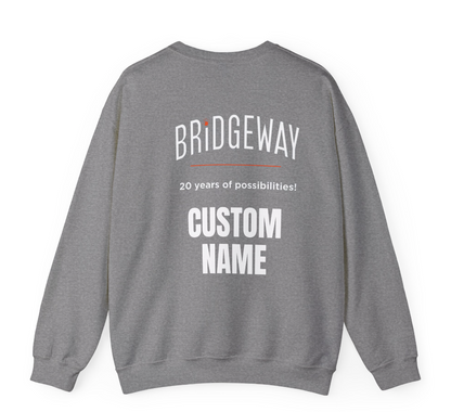 Adult Unisex Choose your Graphic Sweatshirt with Customized Back - Bridgeway