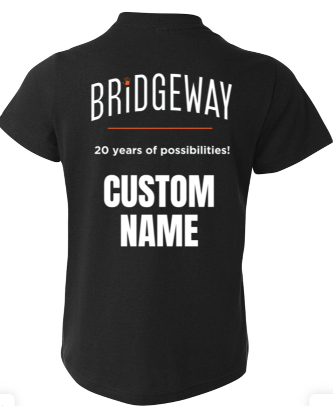 Youth Choose your Graphic Short Sleeve Tee with Customized Back - Bridgeway