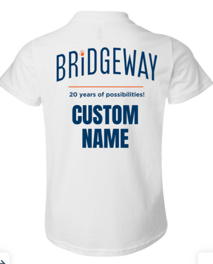 Youth Choose your Graphic Short Sleeve Tee with Customized Back - Bridgeway