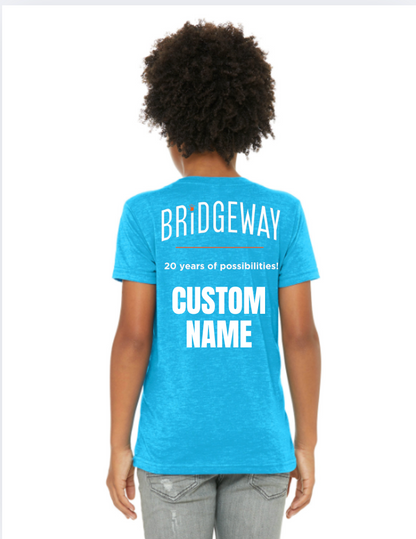 Youth Choose your Graphic Short Sleeve Tee with Customized Back - Bridgeway