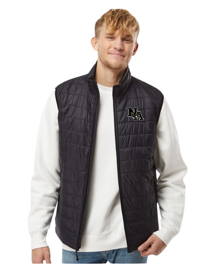 Men's Puffer Vest with Embroidered NA Logo