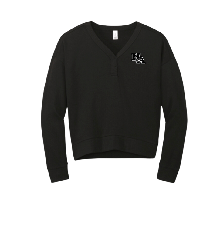 Women's Tri-Fleece V-Neck Pullover with Classic Logo Embroidery