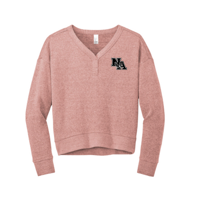 Women's Tri-Fleece V-Neck Pullover with Classic Logo Embroidery
