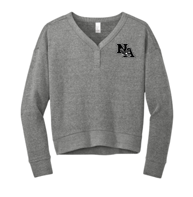 Women's Tri-Fleece V-Neck Pullover with Classic Logo Embroidery