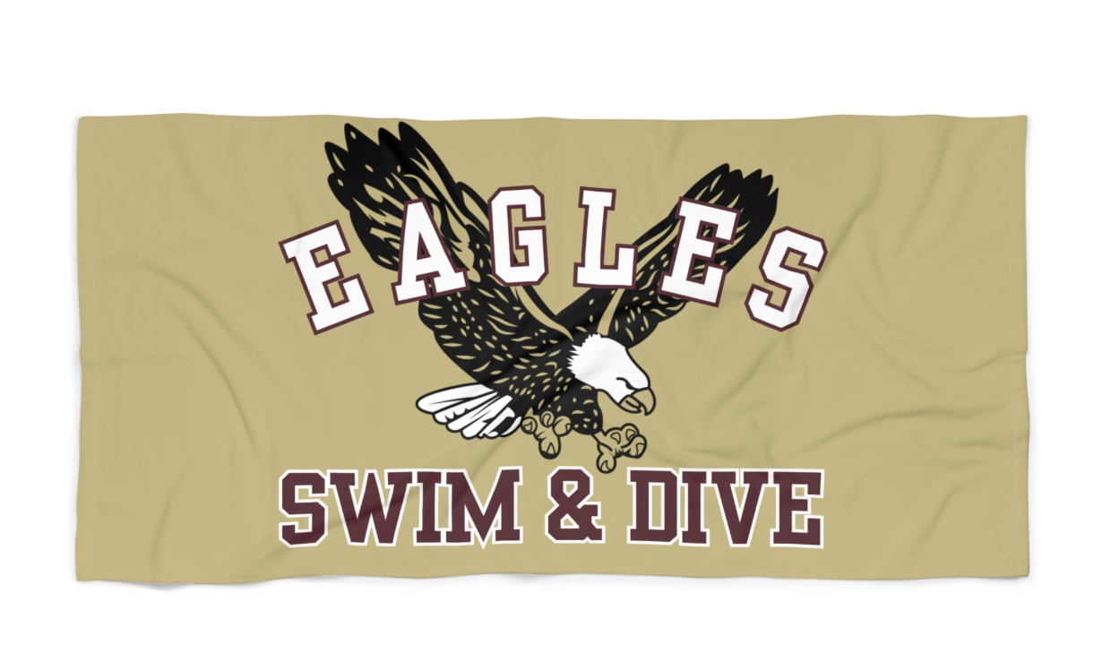 CUSTOMIZED Choose your Swim and Dive Graphic Heavyweight Beach Towel