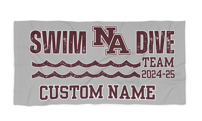 CUSTOMIZED Choose your Swim and Dive Graphic Heavyweight Beach Towel