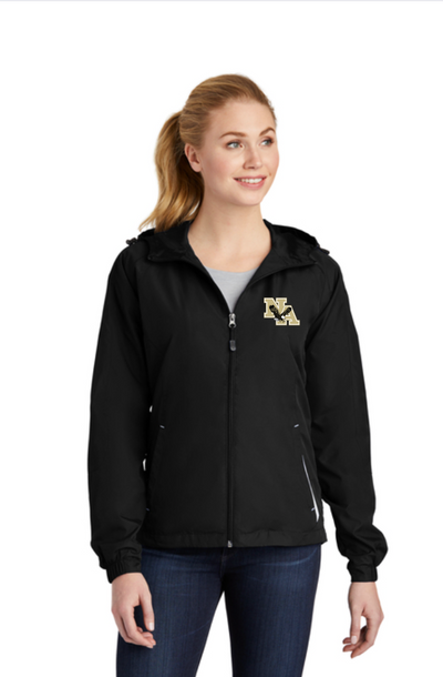 Women's Wind-Resistant, Water-Repellent Fleece Lined Performance Jacket with Classic Gold Logo