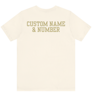 Adult Unisex Softball Heart with Customized Player Name/Number on Back