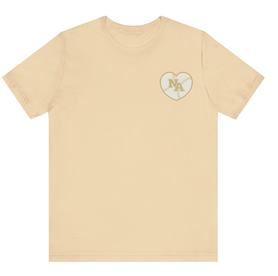 Adult Unisex Softball Heart with Customized Player Name/Number on Back