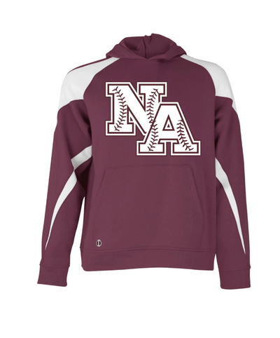 Adult Unisex Baseball Stitches Classic Logo Colorblock Fleece Hoodie