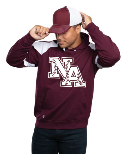 Adult Unisex Baseball Stitches Classic Logo Colorblock Fleece Hoodie