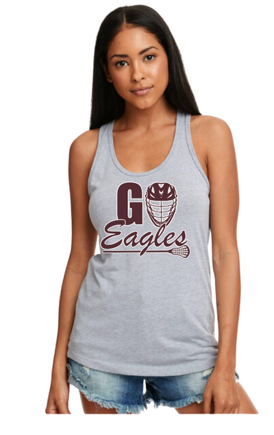 Women's Go Eagles Lacrosse Racerback Tank