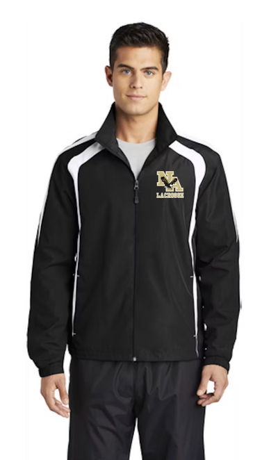 Men's Colorblock Windbreaker Jacket with Gold Logo - LACROSSE