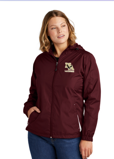 Women's Wind-Resistant, Water-Repellent Fleece Lined Performance Jacket with Classic Gold Logo - LACROSSE