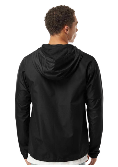 Adult Unisex New Albany Official Marching Band Lightweight Windbreaker Zip Jacket with Embroidered Gold NA Logo