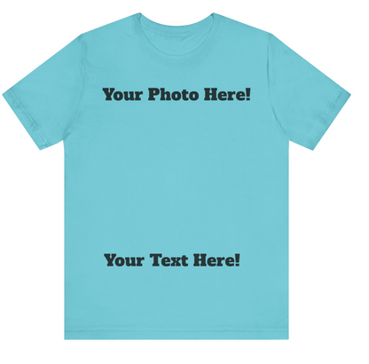 Adult Unisex CUSTOM PHOTO Short Sleeve Soft Tee