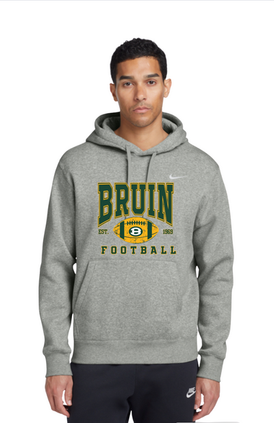 Adult Unisex Nike Bruin Football Heritage Graphic Club Fleece Hoodie