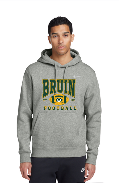 Adult Unisex Nike Bruin Football Heritage Graphic Club Fleece Hoodie